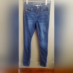 Girls justice jeans size 14 slim.